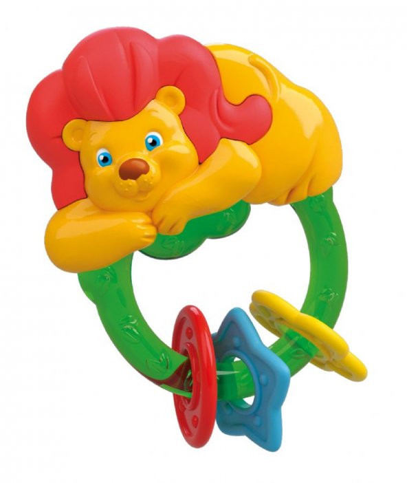 Baby Clementoni Diş Kaşıyıcı Aslan Çıngırak - 1