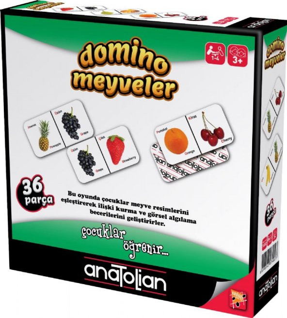 Anatolian 7402 Meyveler Domino Oyunu