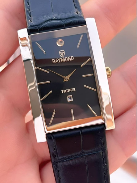 Raymond Nişan Ve Damatlara Özel Deri Kordon 2 Yıl Garantili 5 Atm Erkek Kol Saati+Bileklik RMD.48 - Resim 3