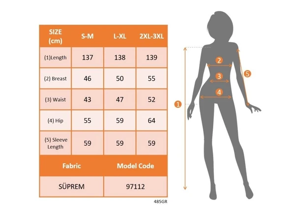 Kadın Uzun Kollu Yuvarlak Yakalı Beli Kuşaklı Desenli Süprem Uzun Elbise - 4