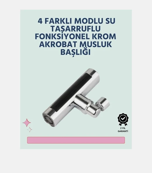 Modlu 360 Derece Dönebilen Şelale Basınçlı Su Tasarruflu Fiskiye Musluk Lavabo Batarya Başlığı,Ucu - 2