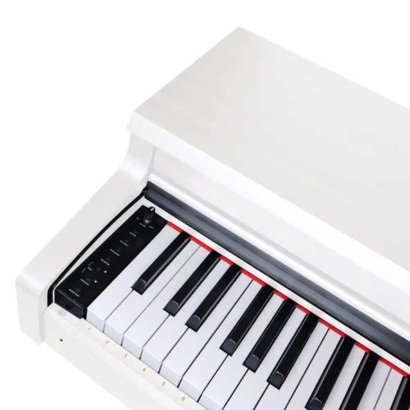 Jwin Sapphire SDP-400 Çekiç Aksiyonlu 88 Tuşlu Dijital Piyano - Beyaz - 4