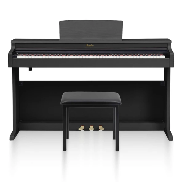 Jwin Sapphire SDP-380 Çekiç Aksiyonlu 88 Tuşlu Dijital Piyano + Tabure - Siyah