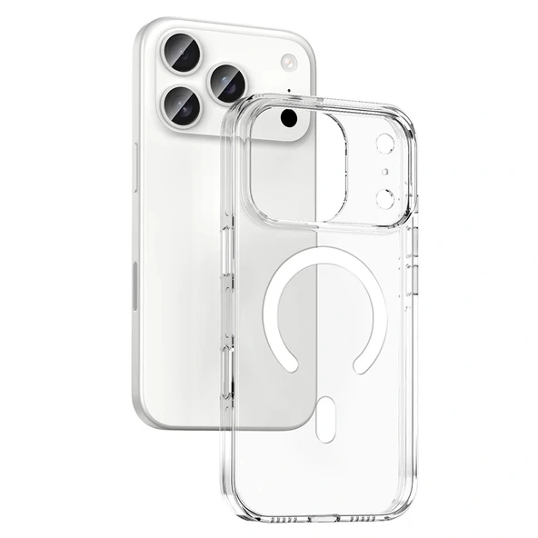 Apple iPhone 17 Pro Kılıf M-safe Şarj Özellikli Kamera Korumalı Zore Kripto Kapak - 1