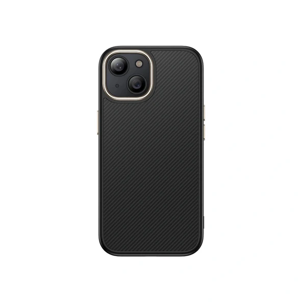 Apple iPhone 15 Plus Kılıf M-safe Şarj Özellikli Karbon Fiber Görünümlü Zore Antina Kapak