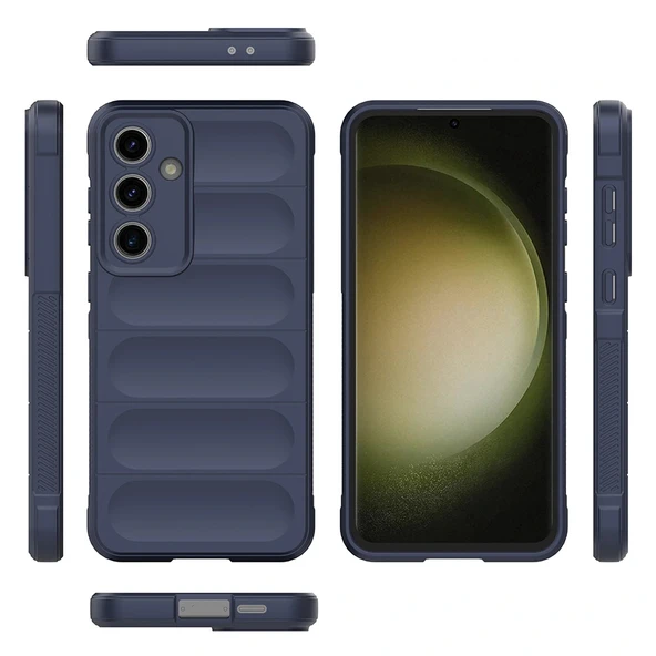 Galaxy S25 FE Kılıf Esnek TPU Oyuklu Arka Yüzey Tasarımlı Zore Etnik Silikon Kapak - 5