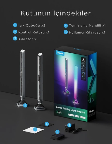 Govee Gaming Aydınlatma Barları PRO - Resim 10