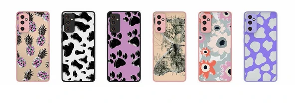 Galaxy M23 Kılıf Desenli Kamera Korumalı Parlak Zore Nora Kapak - Resim 2