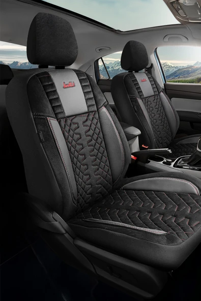 BUTTİ FORZA SERİSİ TAYTÜYÜ KUMAŞ PREMİUM OTO KOLTUK KILIFI | DESTEKLİ, ÖN ARKA TAM SET - Resim 6