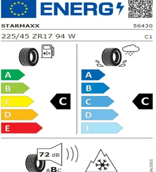 Starmaxx 225/45 R17 TL 94W REINF. MAXX OUT ST582 Oto Dört Mevsim Lastiği (Üretim Tarihi:2025) - Resim 2