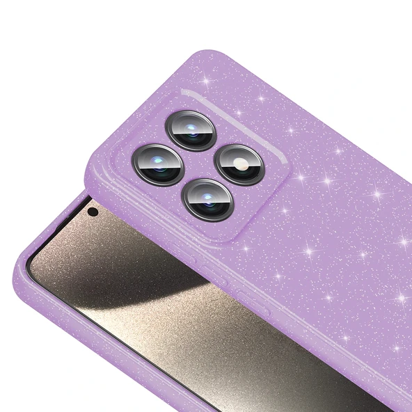 Xiaomi 14T Pro Kılıf Kamera Korumalı Simli Lüks Zore Koton Kapak - 6