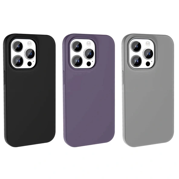 Apple iPhone 14 Pro Kılıf M-safe Şarj Özellikli Sıvı Teknolojili Silinebilir Sert Zore Kivi Kapak - Resim 9