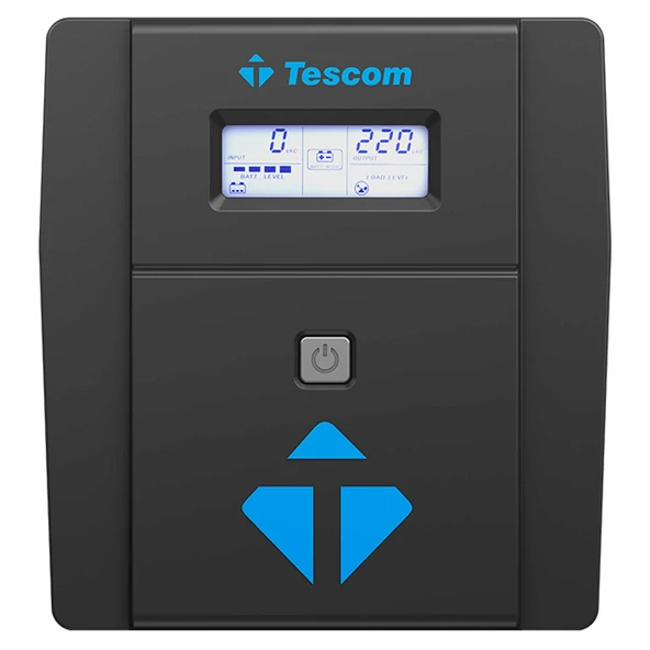 TESCOM LEO 2000VA 5/10 dk (2x12V 9AH Akü) Line Interactive UPS ürün görseli