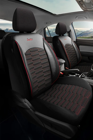 BUTTİ LİBRO SERİSİ KETEN KUMAŞ PREMİUM OTO KOLTUK KILIFI | DESTEKLİ, ÖN ARKA TAM SET - Resim 4