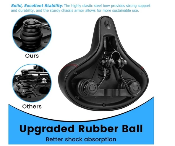 Bisiklet Yaylı Ve Silikon Sele Yumuşak Ve Rahat Bisiklet Koltuğu Elastomer Yaylı Bisiklet Selesi - 3