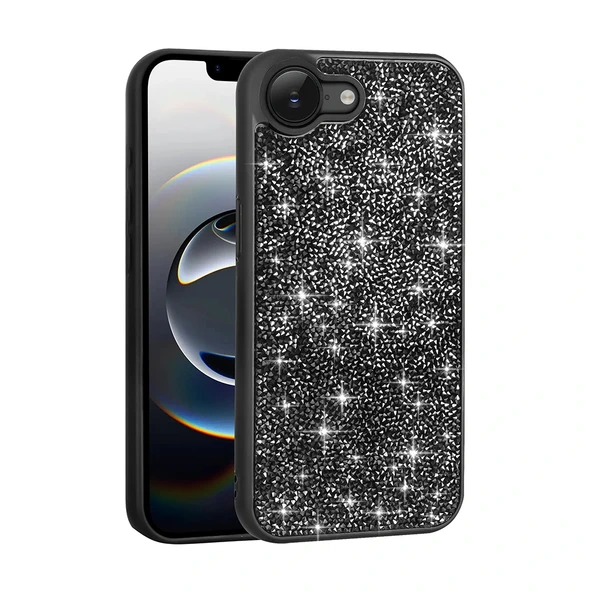 Apple iPhone 16E Kılıf Parlak Taşlı Tasarım Zore Pırlanta Kapak - 2