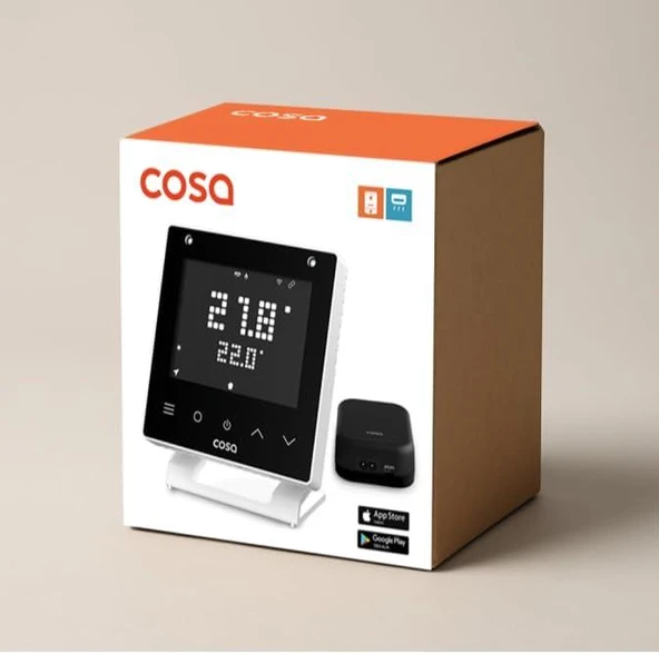 Cosa Akıllı Oda Termostatı Kablosuz Kombi ve Klima Kontrolü v5 - Beyaz - 5