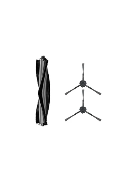 srfn ticaret Karaca Vantuz Off Road Premium 3in1 Robot Süpürge Uyumlu Ana ve Yan Fırça Seti - 3 Parça ürün görseli 1