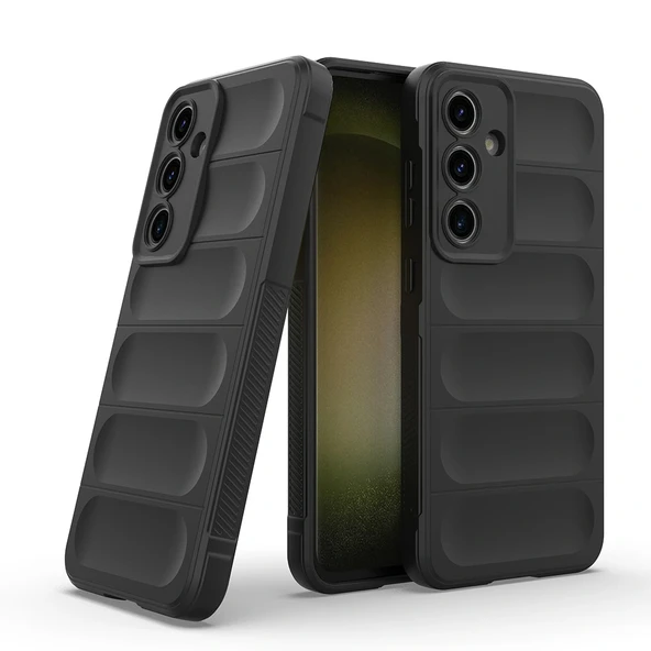 Galaxy S25 FE Kılıf Esnek TPU Oyuklu Arka Yüzey Tasarımlı Zore Etnik Silikon Kapak - 9