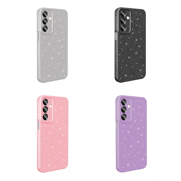 Galaxy A16 Kılıf Kamera Korumalı Simli Lüks Zore Koton Kapak - Resim 10