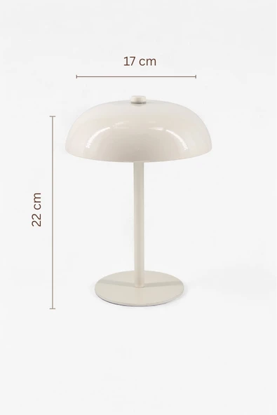 Lumi Ekru Dokunmatik Dekoratif Abajur - Resim 5