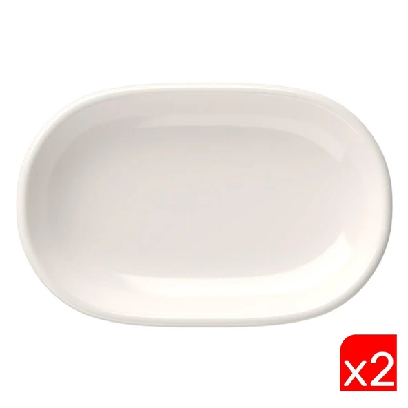 Tabak Evi Porselen Magnus Oval Kayık Tabak 27,50x17,50x3cm 2 Lİ ürün görseli