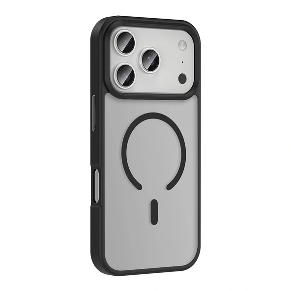 Apple iPhone 17 Pro Max Kılıf M-safe Şarj Özellikli Mat Arka Yüzey Zore Sio Kapak - 6