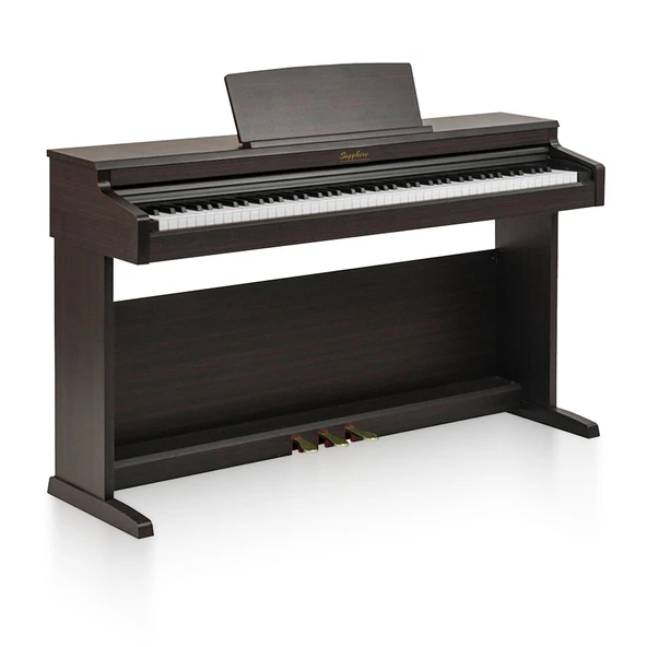 Jwin Sapphire SDP-400 Çekiç Aksiyonlu 88 Tuşlu Dijital Piyano + Tabure - Gül Ağacı - 3