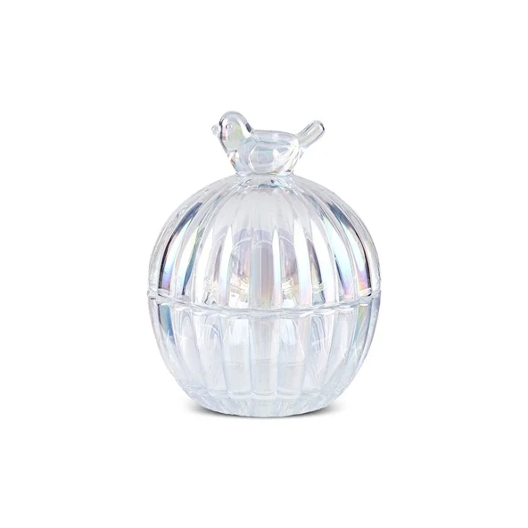 Karaca Kuşlu Cam Lokumluk Luster 9,5 Cm - 1