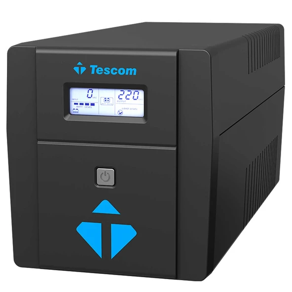 TESCOM LEO 1000VA 5/10 dk (2x12V 7AH Akü) Line Interactive UPS - 3