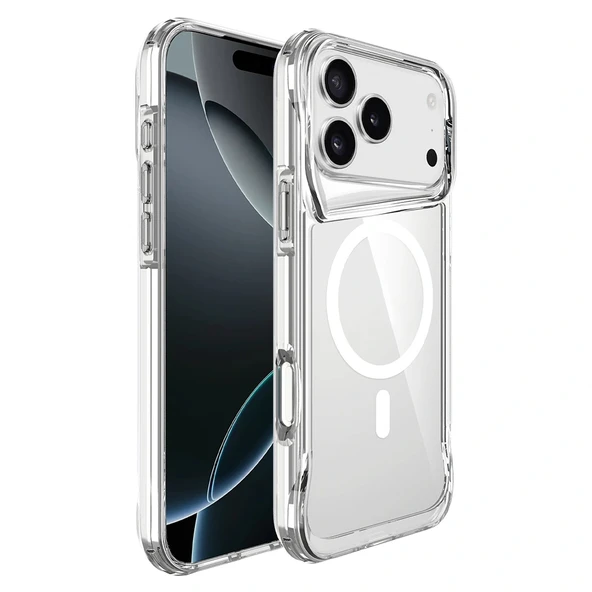 Apple iPhone 17 Pro Max Kılıf Zore M-safe Şarj Özellikli T-Max M-safe Kapak - 2