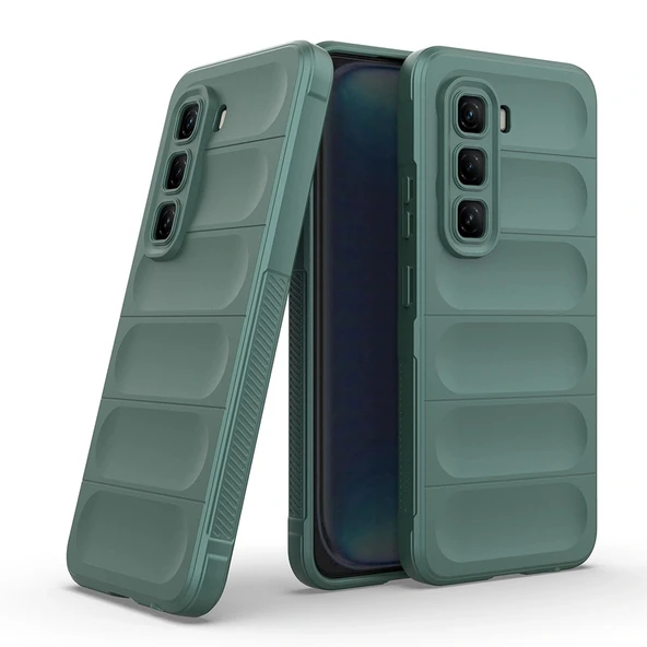 İnfinix Hot 50 Pro 4G Kılıf Esnek TPU Oyuklu Arka Yüzey Tasarımlı Zore Etnik Silikon Kapak - 3