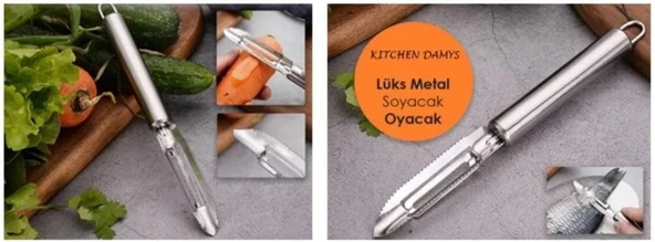 El Rendesi ve Kabak Oyacağı Paslanmaz Çelik Limon Peynir Sarımsak Rendesi Çok İşlevli Rende - 6