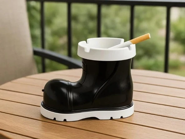 Bot Tasarımlı Kokusuz Küllük