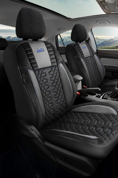 BUTTİ FORZA SERİSİ TAYTÜYÜ KUMAŞ PREMİUM OTO KOLTUK KILIFI | DESTEKLİ, ÖN ARKA TAM SET - Resim 4