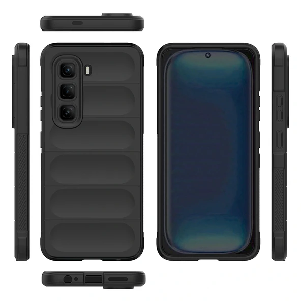 İnfinix Hot 50 Pro 4G Kılıf Esnek TPU Oyuklu Arka Yüzey Tasarımlı Zore Etnik Silikon Kapak - 10