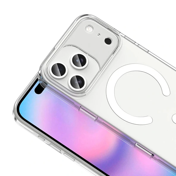 Apple iPhone 17 Pro Max Kılıf M-safe Şarj Özellikli Kamera Korumalı Zore Kripto Kapak - 3