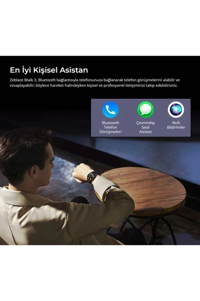 Btalk 3 Starlight Silver Akıllı Saat 1.39" Ips Ekran, Kalp Atış Hızı Ve Kan Oksijen Takibi - Resim 7