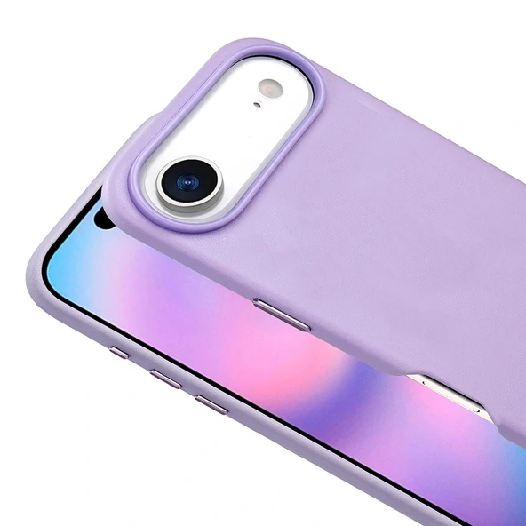 Apple iPhone 17 Air Kılıf M-safe Şarj Özellikli PU Deri Görünümlü Zore Kupra Kapak - 11