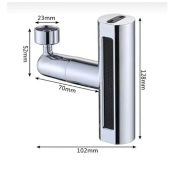 Modlu 360 Derece Dönebilen Şelale Basınçlı Su Tasarruflu Fiskiye Musluk Lavabo Batarya Başlığı,Ucu