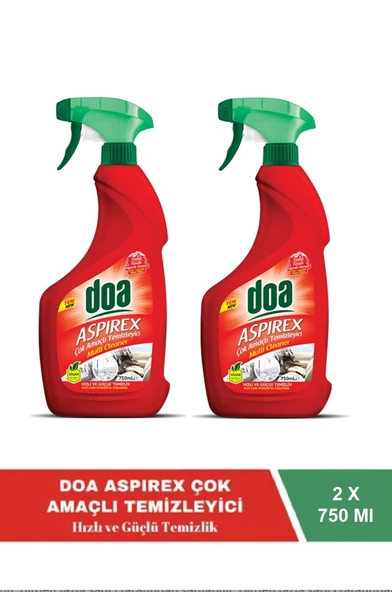 Doa Çok Amaçlı Temizleyici Aspirex 750 Ml Vegan x 2 Adet - 1