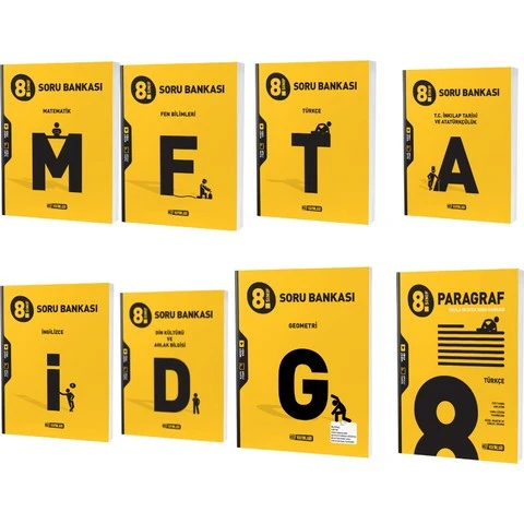 Hız Yayınları 8. Sınıf Tüm Dersler Soru Bankası Seti