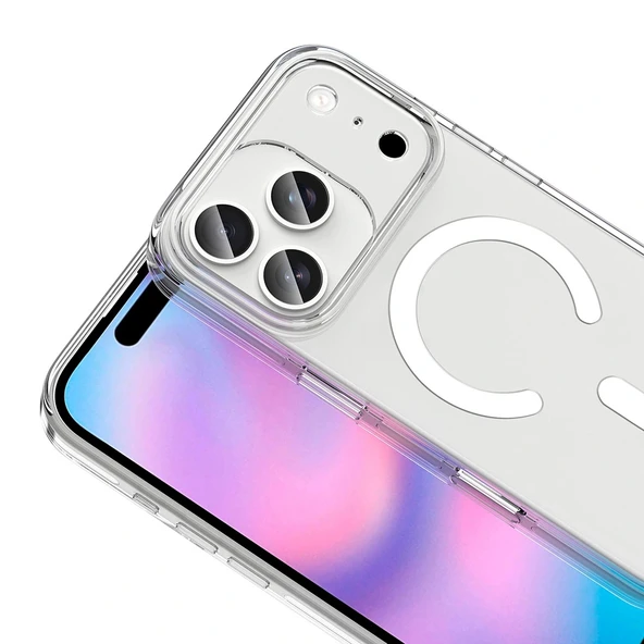 Apple iPhone 17 Pro Kılıf M-safe Şarj Özellikli Kamera Korumalı Zore Kripto Kapak - 3
