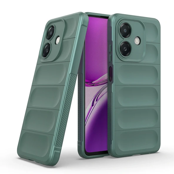 Oppo A3 Kılıf Esnek TPU Oyuklu Arka Yüzey Tasarımlı Zore Etnik Silikon Kapak - 9