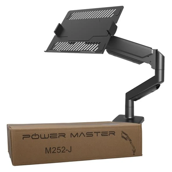 Powermaster PM-252-J 13-32'' Amortisörlü Tek Kol Gaming Monitör Ofis Laptop Notebook Tutucu Masa Stand Askı Aparatı - 6