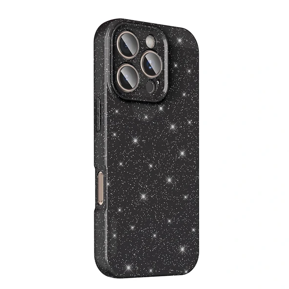 Apple iPhone 16 Pro Max Kılıf Kamera Korumalı Simli Lüks Zore Koton Kapak - Resim 8