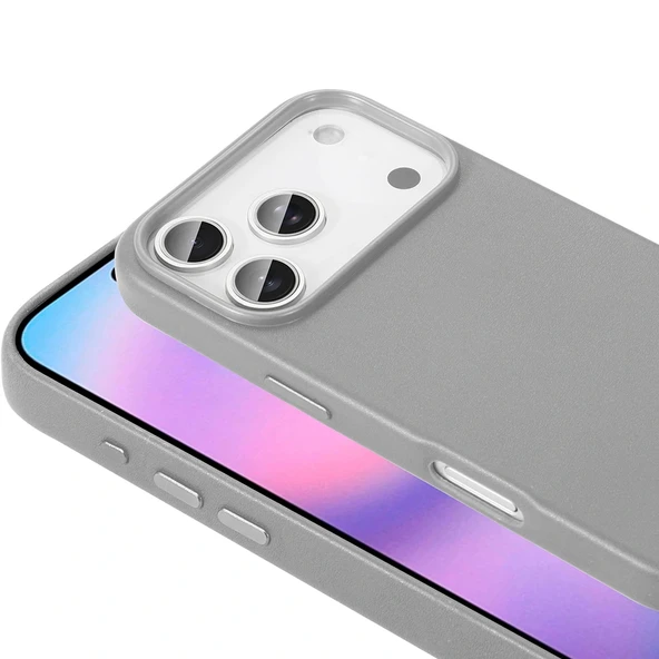 Apple iPhone 17 Pro Kılıf M-safe Şarj Özellikli PU Deri Görünümlü Zore Kupra Kapak - 11