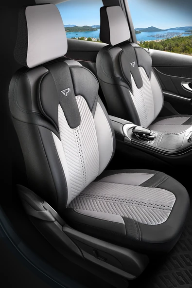 Panda Kılıf PANDA MONTE CARLO SERİSİ VELOR KADİFE KUMAŞ OTO KOLTUK KILIFI - TAM SET - Resim 9