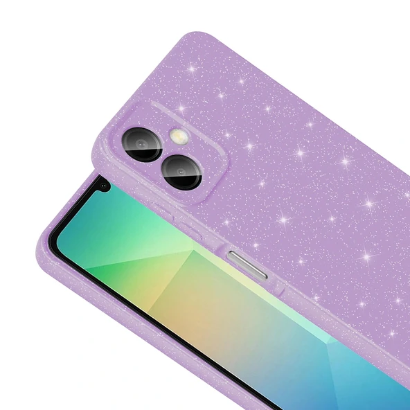 Galaxy A06 Kılıf Kamera Korumalı Simli Lüks Zore Koton Kapak - 7