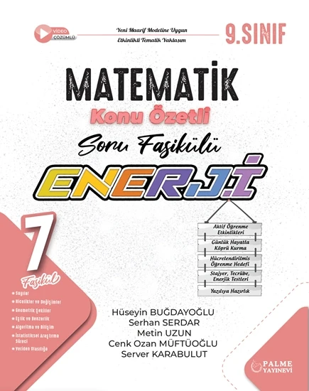 Palme Yayıncılık 9. Sınıf Enerji Matematik Konu Özetli Soru Fasikülleri Yeni ürün görseli
